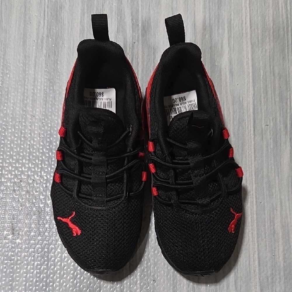 Puma AXLN mesh Black Tennis Shoes
